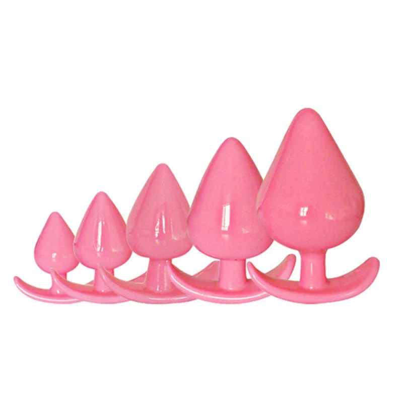 Soft Anal Plug Heart 5 Sizes  Anal Plug Butt Plug Stimulator Anal Sex Toys Prostate Massager Dildo Sex Adult Toys for Women Men