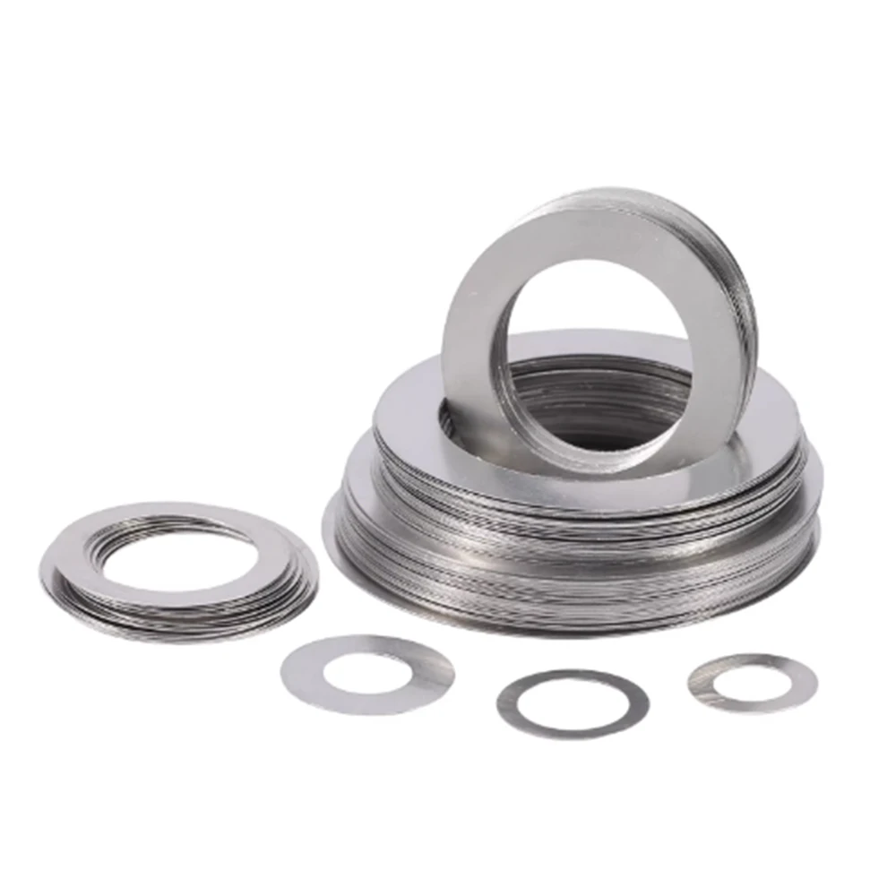 Thick 0.1/0.2/0.3/0.5mm 304 SS Ultra Thin Round Shim Washer M3 M4 M5 M6 M7 ~ M28 Axle Clearance Adjustment Metal Flat Gasket