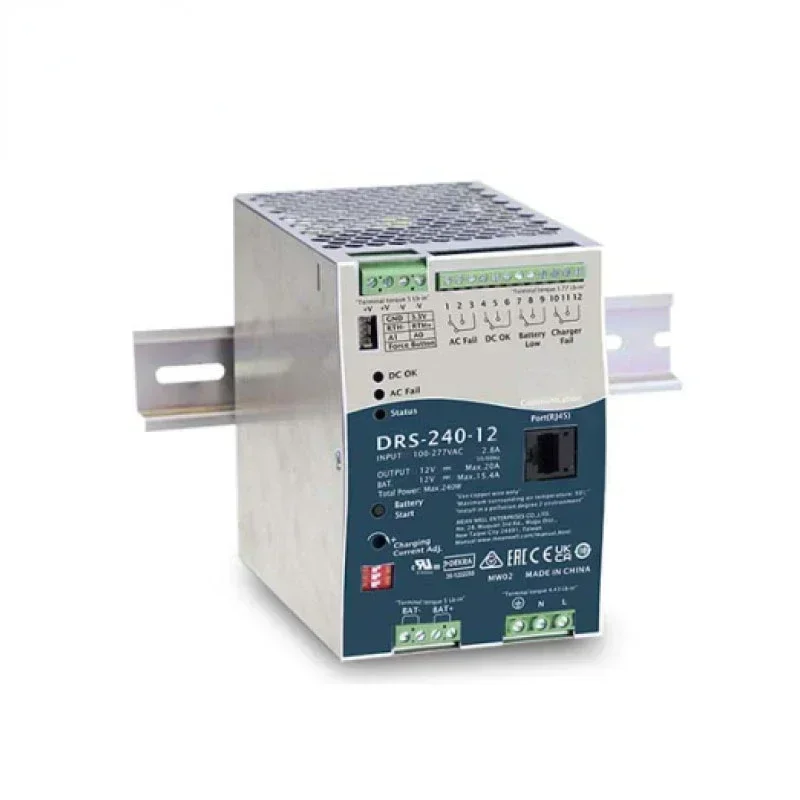

DRS-240-12 Универсальный интеллектуальный блок питания для систем безопасности с функцией ИБП, хит продаж