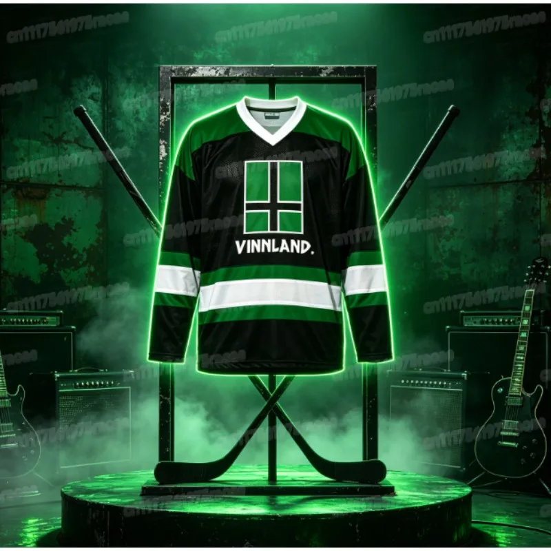 O-Negative Blood Type Band No.13 VINNLAND 3D Printed Ice Hockey Fans, Metal Band Street Family Long Sleeve Sports Ball Jacket