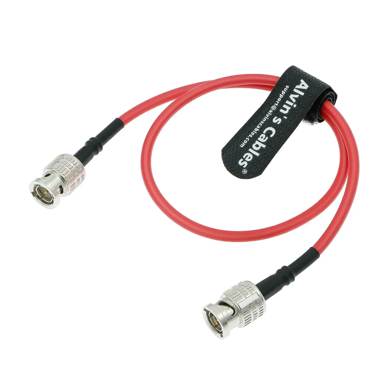 

12G SDI Cable BNC Male to Male Cable for RED Komodo Atomos Flexible Shielded Coaxial Cord 75Ohm for 4K Video Camera 50CM19in Red