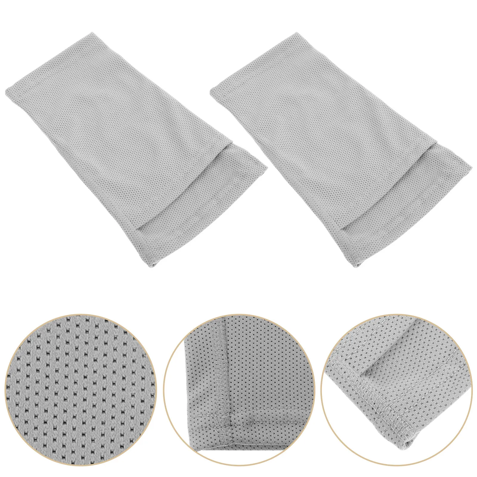 1Pair Gray Insert Style Football Leg Protection Sock Sleeves L Size Soccer Shin Guards Breathable Sweat Absorbing Calf