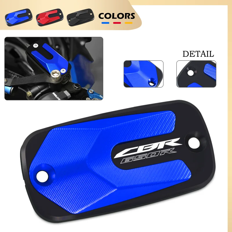 

2024 For CBR650R CBR650F CBR650 R/F CBR 650R 650F Motorcycle CNC Front Brake Cluth Fluid Reservoir Cover Cylinder Oil Tank Cap