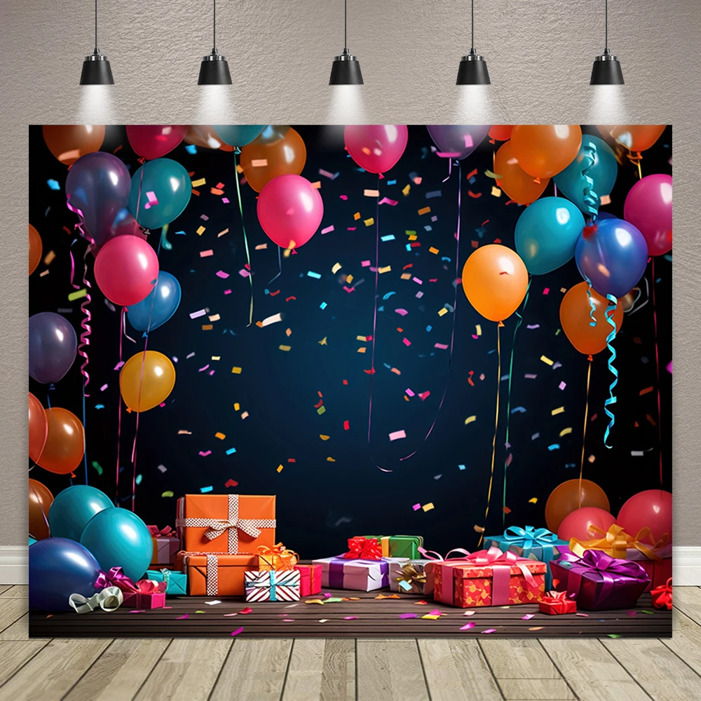 Birthday Party Backdrop Banner Children\'s Adult Birthday Party Decoration Photo Background Neon Glow in The Dark Party Supplies