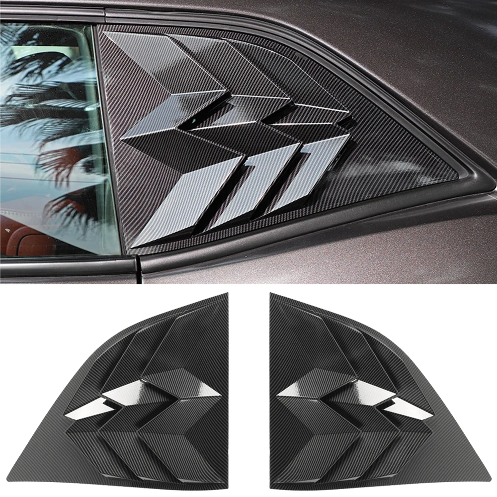 

Car Rear Window Louver Shutter Decoration Cover Sunshade Blinder for Dodge Challenger 2010-2020 2021 2022 Exterior Accessories