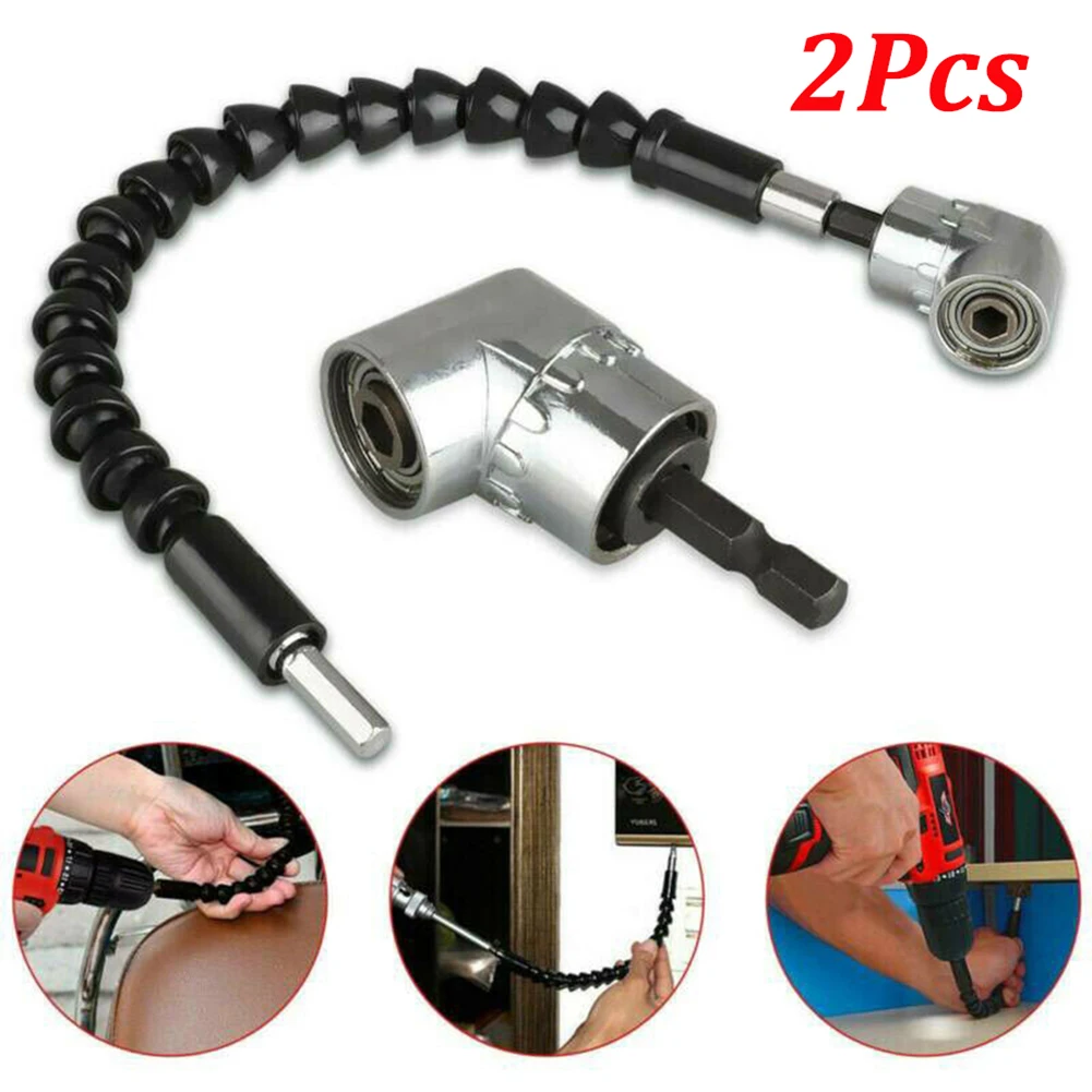 

105 Degree Right Angle Drill Screwdriver Adapter Flexible Shaft Extension Bit Woodworking Hand Tools Magnetic Drill Bit Socket