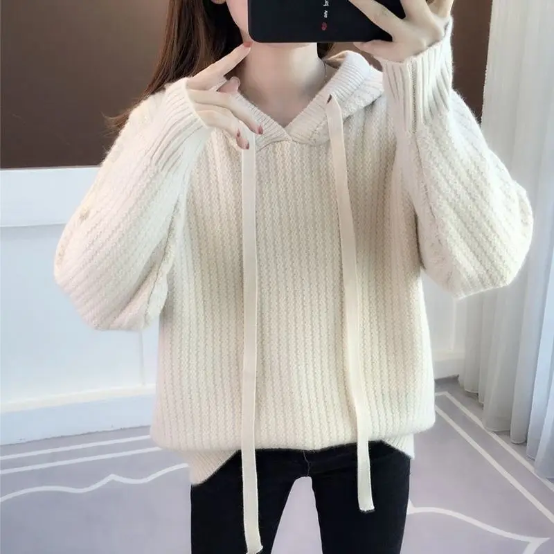 Autumn and Winter Warm Women's Hoodies Sweatshirts Matching Y2k Vintage High Quality Aesthetic Essential New Female Hooded Top