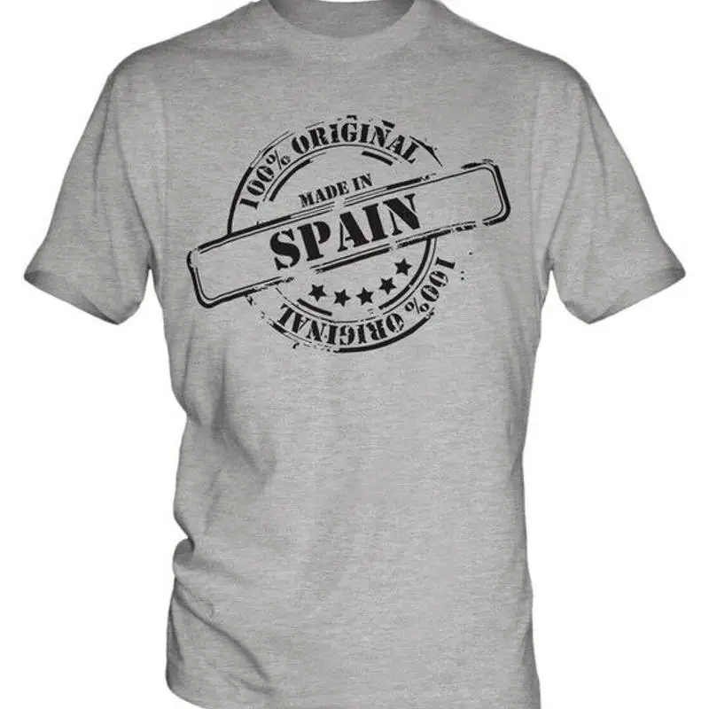 Camiseta hecha en España para hombre, regalo de Navidad, cumpleaños, 18, 30, 40, 50, 60
