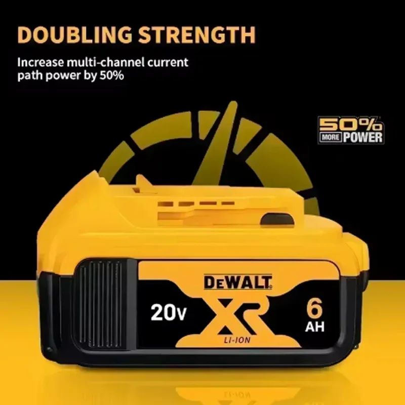 

Original packaging DCB206 Dewalt 20V Battery 6Ah for Dewalt Cordless Tools - Compatible with DCB,DCD,DCF,DCG,DCS,Series Tools