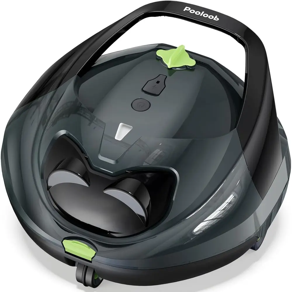 P1 CordlPool Vacuum Cleaner Robot: 150 Min Runtime, Triple Layer iltration, loor Only Cleaning or Above/In Ground Pools up to 13