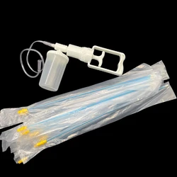 1SET Pig Sheep Cattle Sow Livestock Uterine Irrigator Flush Wash Device 500ML Portable Plastic Tube Soft Sterilization Farming