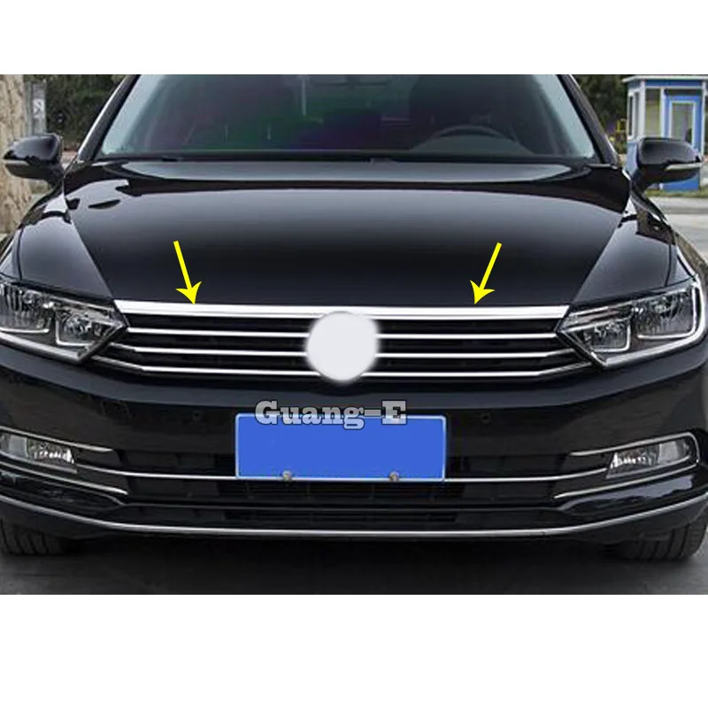 Car Cover Bumper Engine Trim For VW Passat B8 Variant Alltrack 2015 2016 2017 2018 2019 2020 2021 Grid Grill Grille Frame Stick