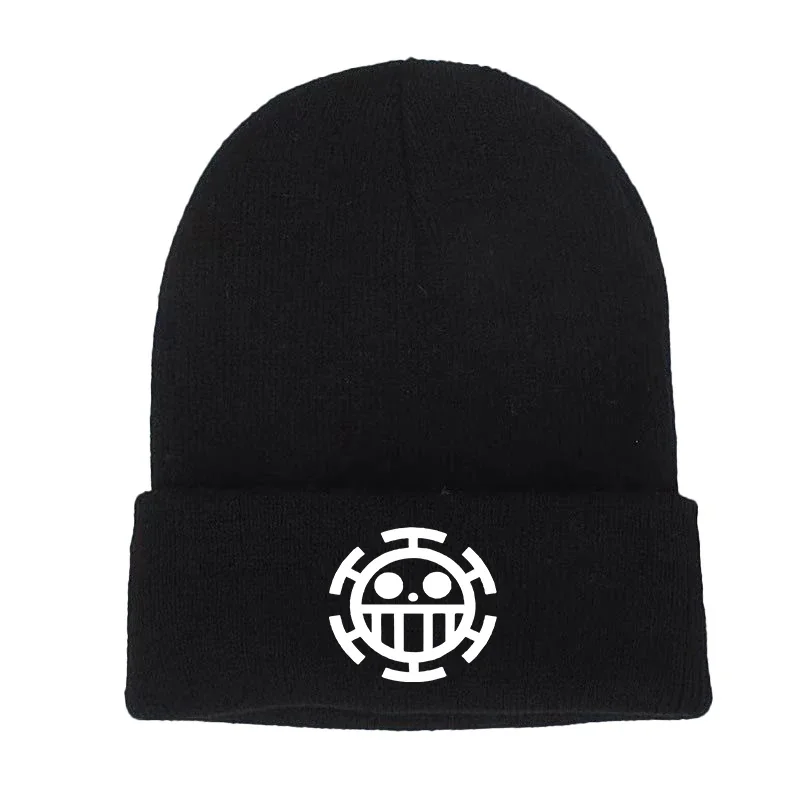 Anime Luffy Gear 5 Cotton Casual Beanies for Men Women Knitted Winter Hat Luffy Roronoa Zoro Ullzang Skullies Bonnet Unisex Cap