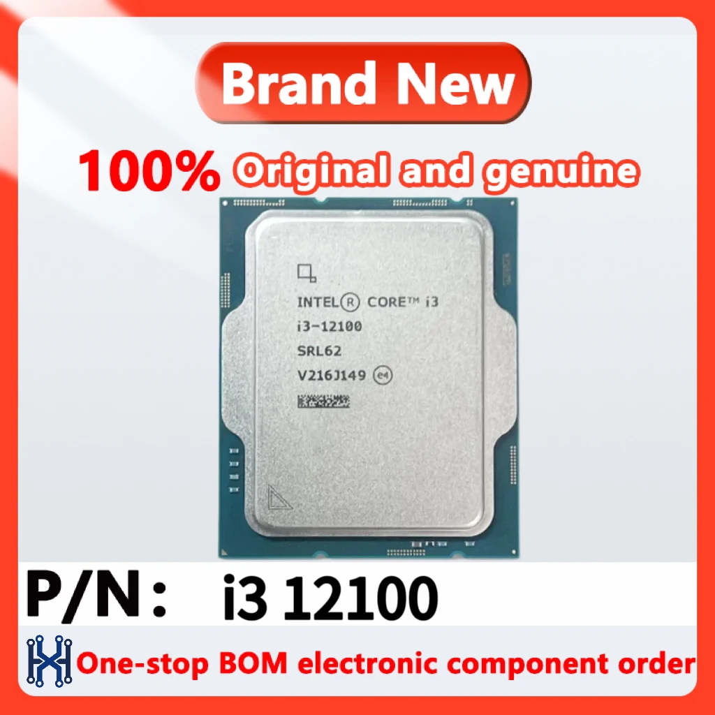 1pcs/lot   Procesador Intel Core i3 12100  i3-12100  3,3 GHz, 4 núcleos, 8 hilos, LGA 1700