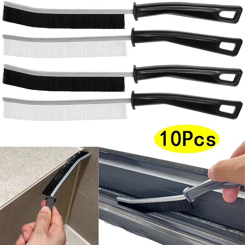 10Pcs Grout Gap Cleaning Crevices Brush Durable For Bathroom Sink Floor Line Kitchen Toilet Tile Joints Dead Angle Hard Bristle