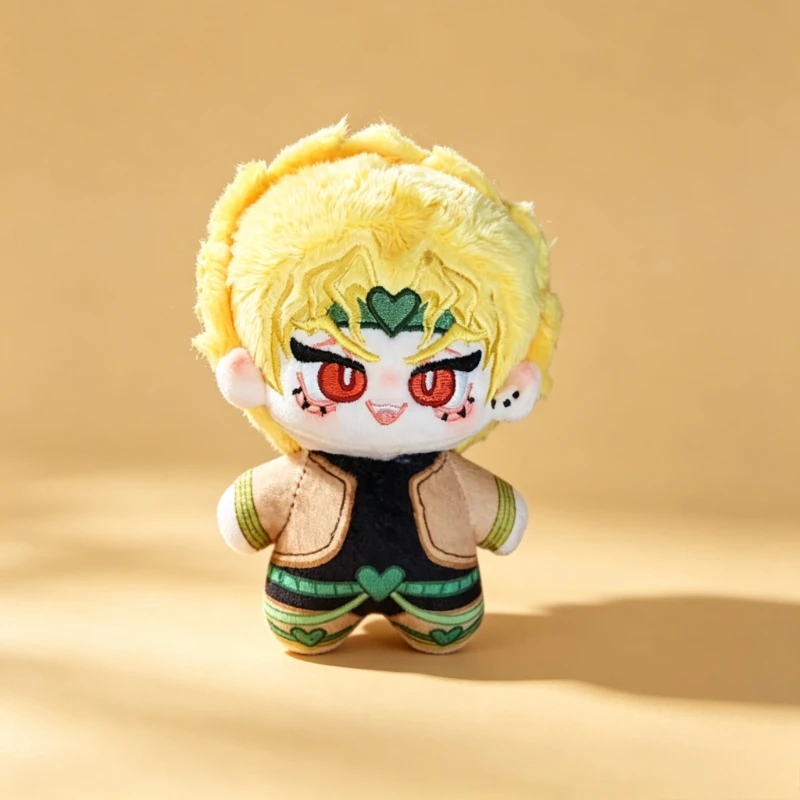 JoJo's Bizarre Adventure Dio Brando Plush Doll Chibi Style Mini Cotton Anime Character Keychain Pendant Fans Collectible Gift