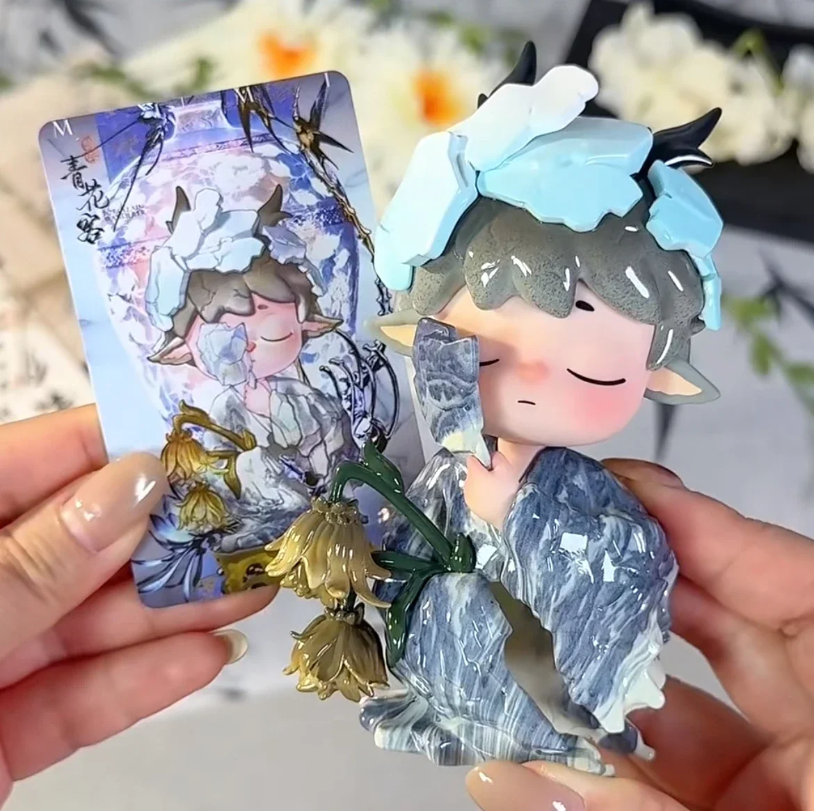 Original Mimi Echoes Of Mountains And Rivers Series Blind Box Figurine Cute Popular Desktop Ornament Model Toy Mystery Doll Gift