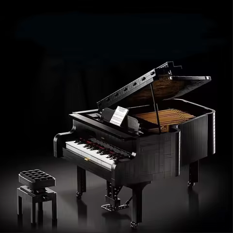 The IDEA assembly block piano is a challenging adult model that can be played as a musical instrument and also serves as a decor