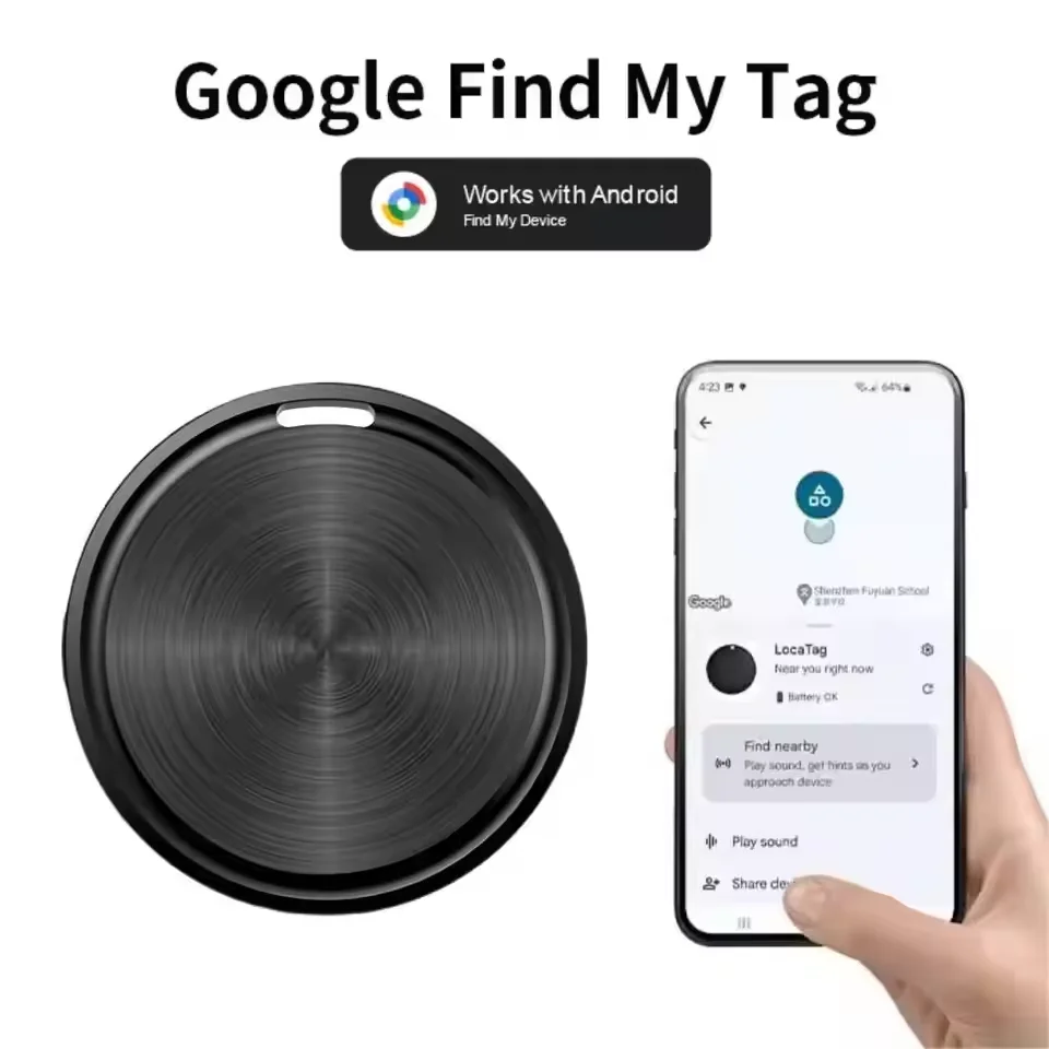 Bluetooth GPS-трекер для Android Smart Tag работает с Google Find My App Key Finder Анти-потерянный локатор предметов для автомобиля Детская сумка для домашних животных