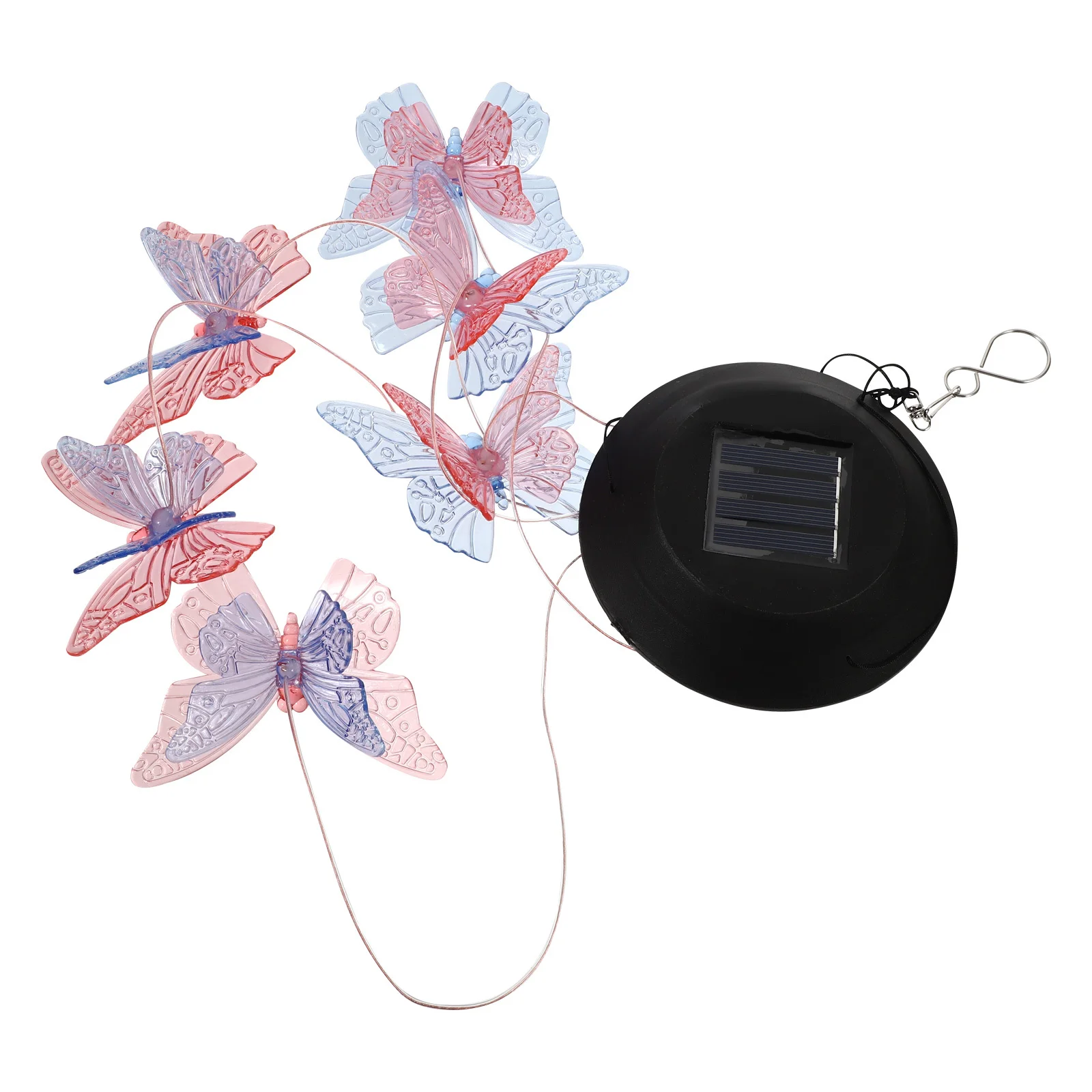 

1pc Light Outdoor Garden Hanging Wind Chime Lamp Led Color Changing Solar Lights For Yard Patio Lawn Roof