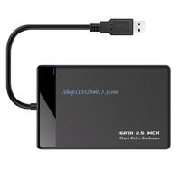 R6FF Portable 2.5inch Hard Disk Enclosure Case 2.5inch External Hard Drives Enclosure USB3.0 Data Transfer Case for PC Laptop