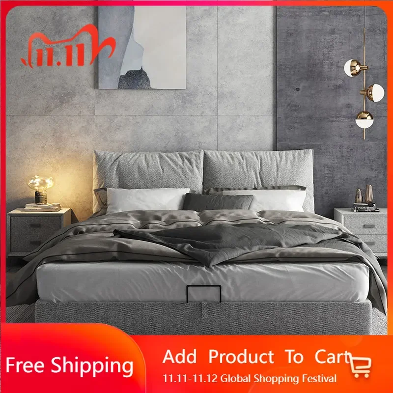 

Comfortable European Bed Frame Minimalist Reading Design Confortable Bed Reading Modern Postmodern Muebles Trendy Furniture