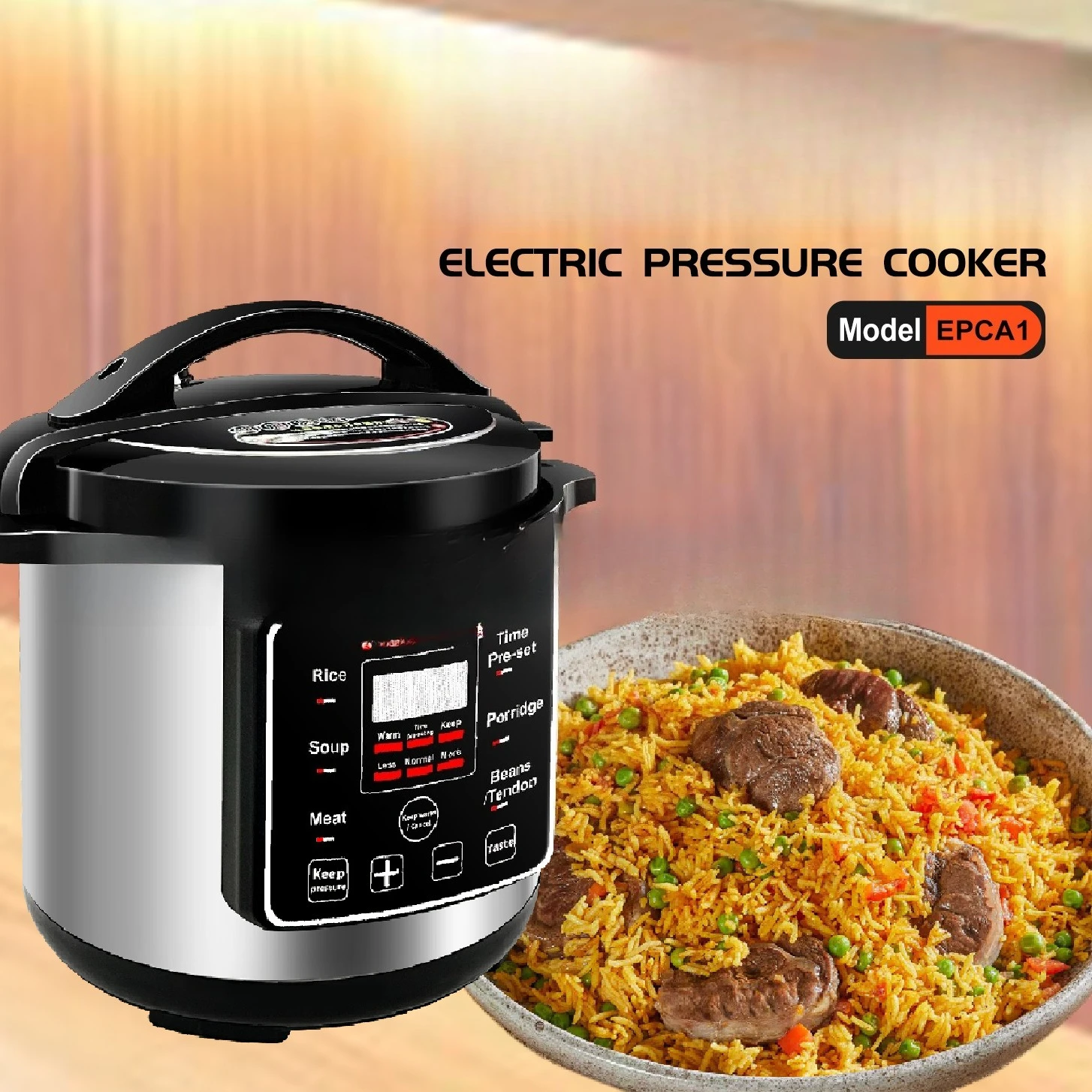 Pressure Cooker 8-14L, Multi-Function Smart Large Capacity Electric Pressure Cooker, Programmable, Easy to Use, Fast Cooking