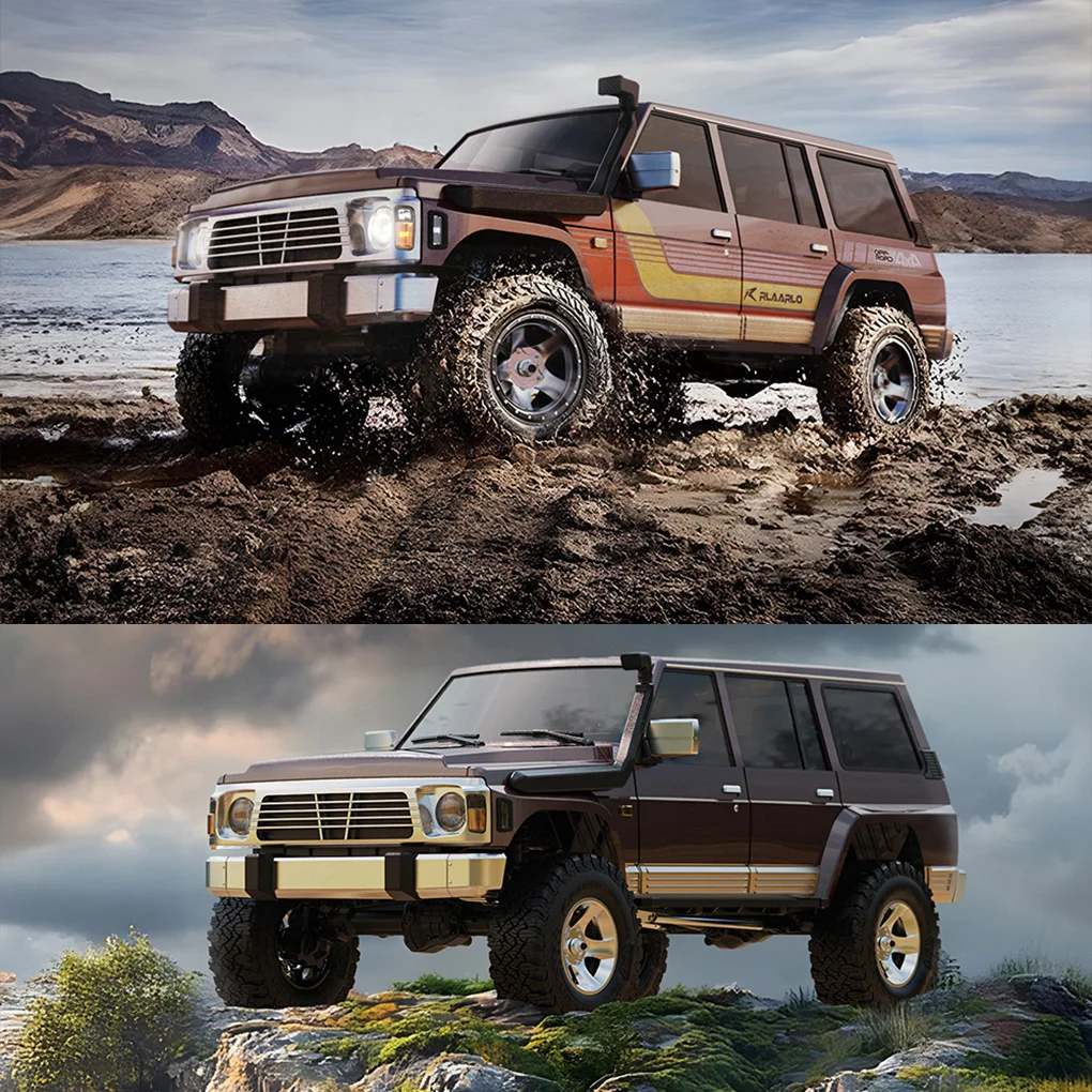 

Relaarlo Tk07 1/7 4WD RC автомобиль моделирование профессиональный радиоуправляемый полноприводный двухскоростной внедорожник для скалолазания бесщеточный/матовый