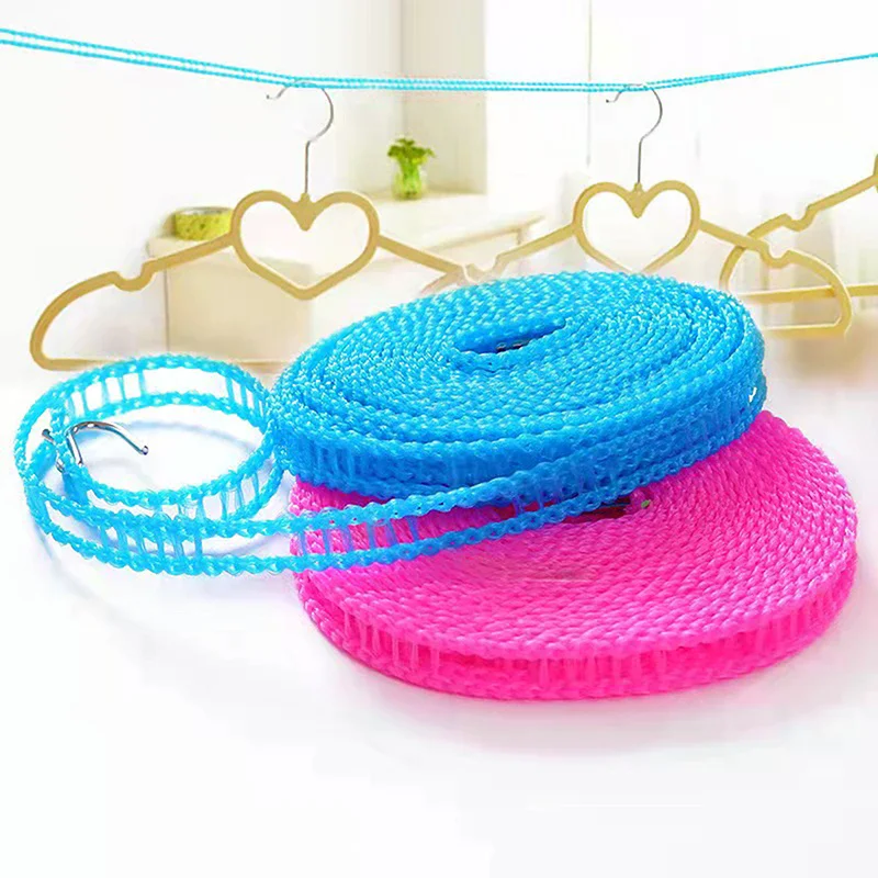 5/10M Portable Clotheslines Windproof Fence-Type Outdoor Indoor Home Travel Drying Rack No Twist Strong Hold