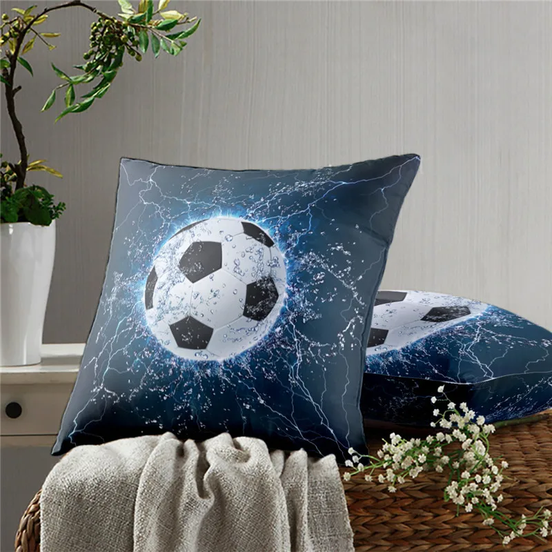 Football Pillow Case Decoration Sofa Cushion Pillow Case Bed Pillow Case Home Decoration Car Pillow Case