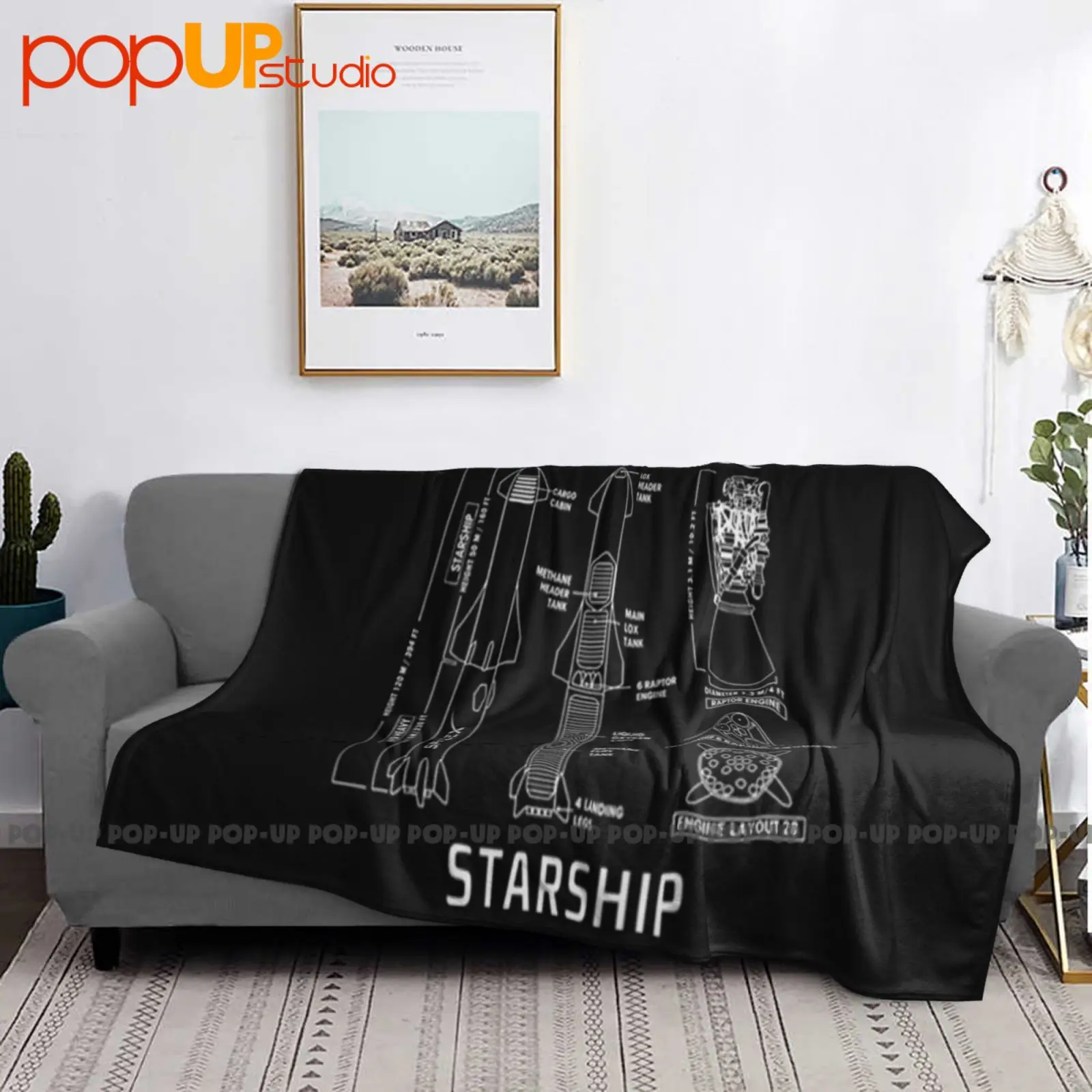 Spacex Starship Blueprint بطانية فائقة النعومة لحاف غطاء أريكة شتوي أغطية السرير