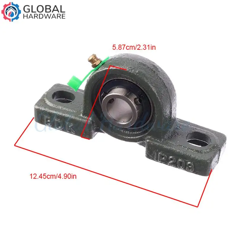 ตลับลูกปืน UCP203 ใช้สำหรับอุปกรณ์อุตสาหกรรมที่มีน้ำหนักมากในเครื่องจักรกลการเกษตร