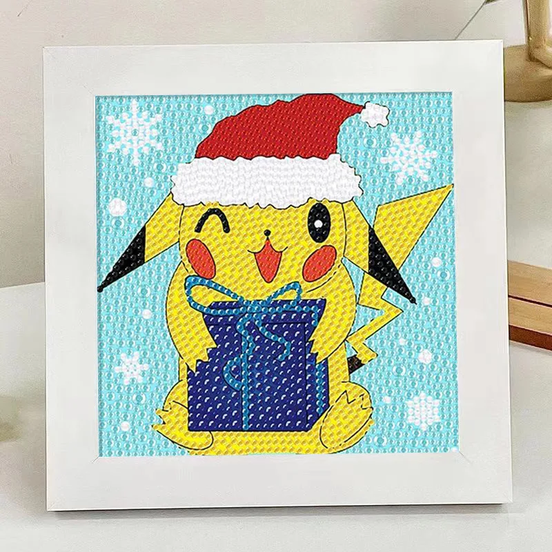 

Pikachu SpongeBob SquarePants Cartoon Diamond Painting DIY Anime Character Cartoon Figurine With Frame New Arrival
