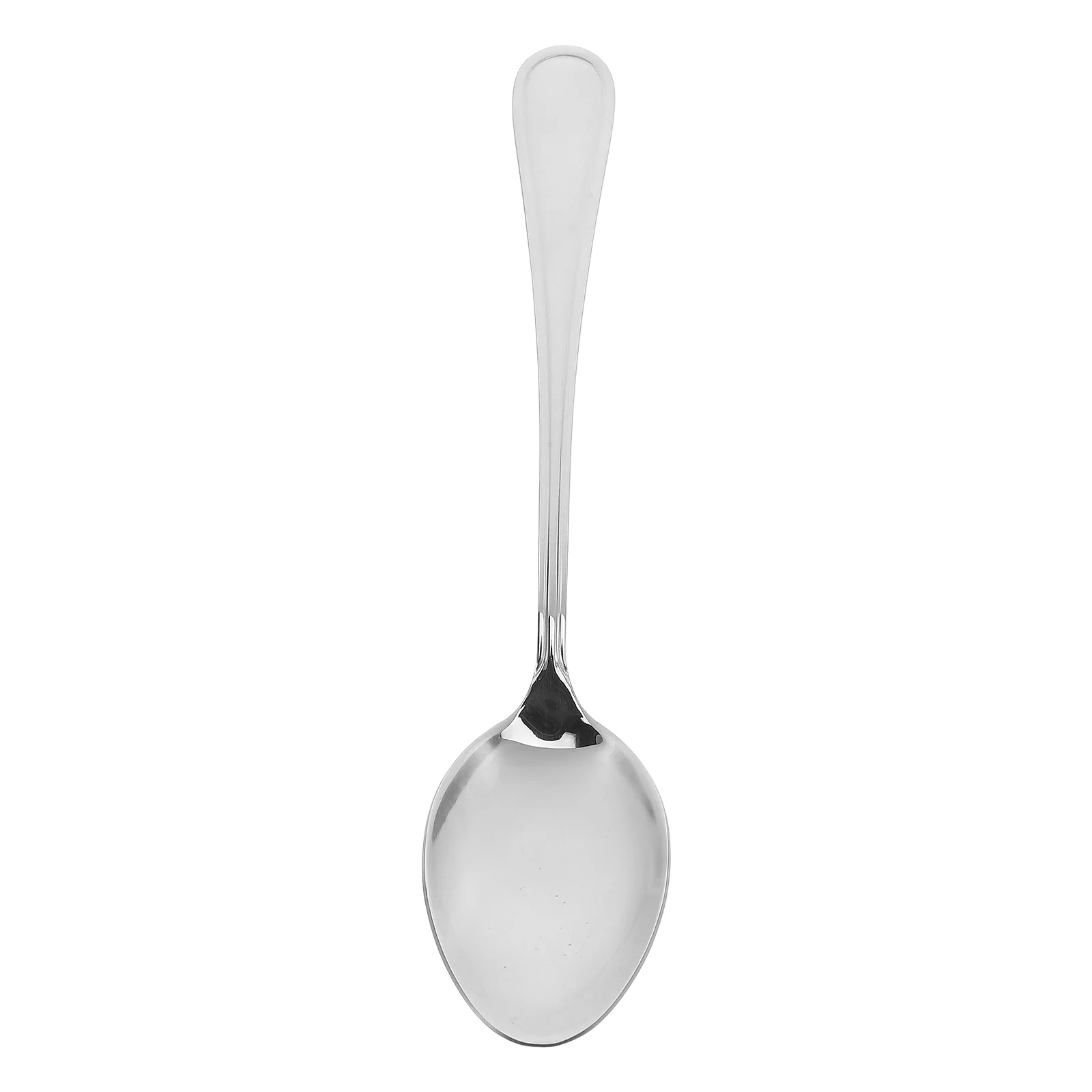

Ложки Столовая ложка из нержавеющей стали Металлическая кухонная утварь Модная еда Серебро