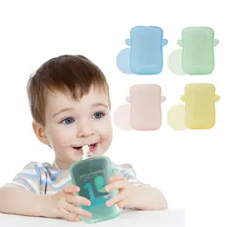 1pc Baby Feeding Tool, Translucent Squeeze-Proof Puree Box For Children To Eat Yogurt And Puree