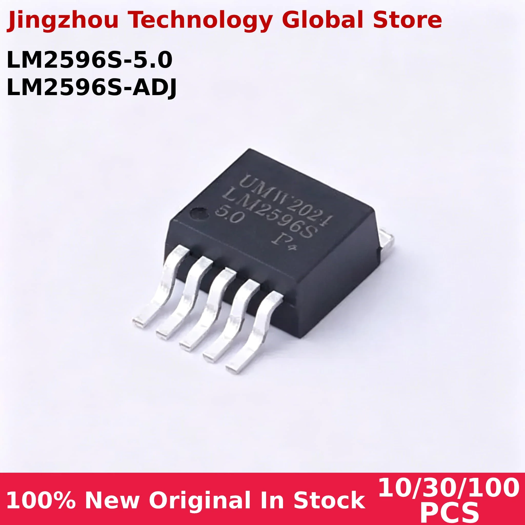 100% New 10/30/100PCS LM2596 LM2596S LM2596S-ADJ TO-263-5 LM2596S-5.0 LM2596S LM2596SX-5.0 LM2596SX-ADJ IC Chip Wholesale