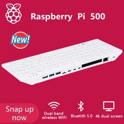 Raspberry Pi 500 Keyboard Quad-core Processor 8GB of RAM 4K Dual display Performance Mainboard All in One Programming New