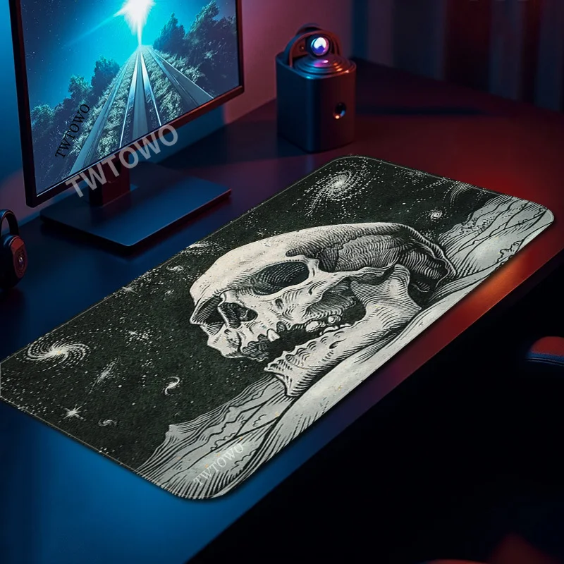 Mouse Pad Gamer Gothic Skull printon demand Custom Home HD Large Mousepad XXL keyboard pad Carpet Office Soft Non-Slip Table Mat