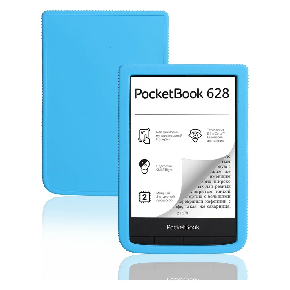 Soft Silicone Cover For Funda PocketBook 632 Plus LE Aqua Case 6 inch eBook Slim Shockproof Protective Back Shell