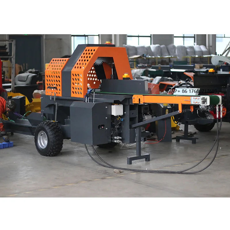 Hydraulic Automatic Electric Motor Forestry Machine Log Splitter Firewood Wood Processor Wood Chopping Machine