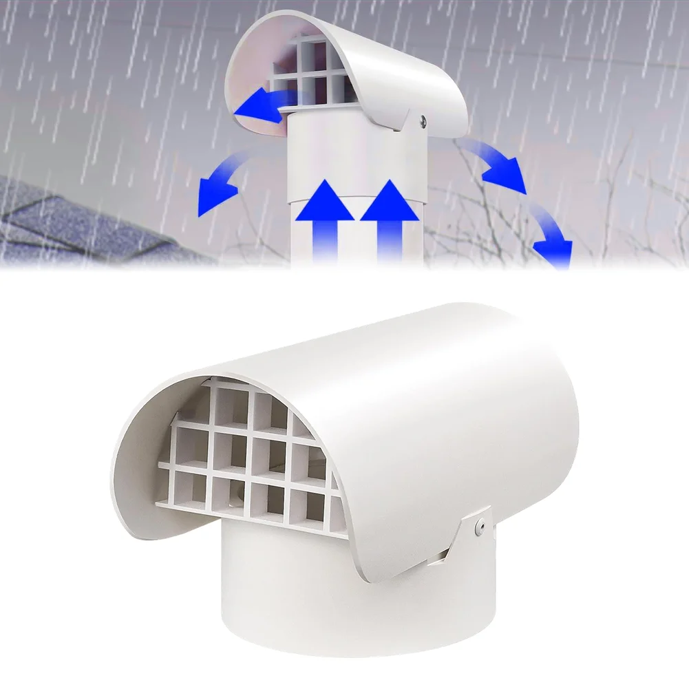 

For Radon System Exhaust Cap for Fan Ducts Smoke Ducts and Roof Vent Ducts Compatible with 3 Inch PVC Schedule 40 Pipes