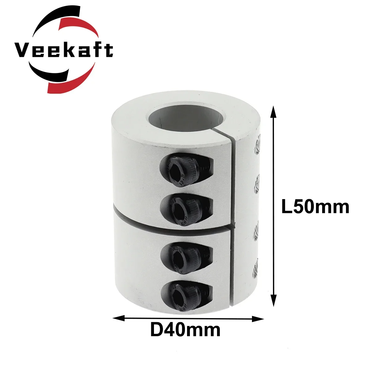 Rigid Shaft D40L50 Coupler Clamp Stepper Servo Motor Coupling 3D Printer Parts 8/10/12/14/15/16/18/20/22mm Coupler