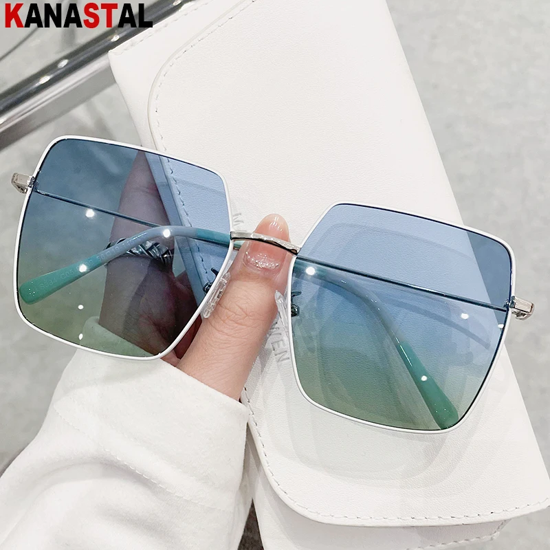 Women Polarized Sunglasses Men Metal Anti UV Sun Glasses Square Eyeglasses Frames Bikini Swim Beach Outdoors Visor Eyewear ins