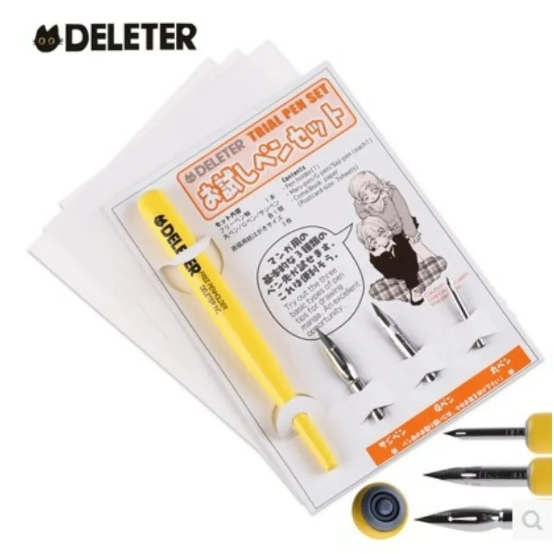 

Набор ручек Deleter Comic Dip Pen с круглыми наконечниками D для рисования манги