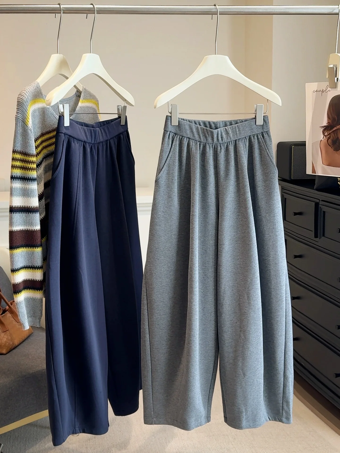 

Женские брюки, новые плиссированные повседневные мягкие широкие брюки с высокой талией, женские брюки