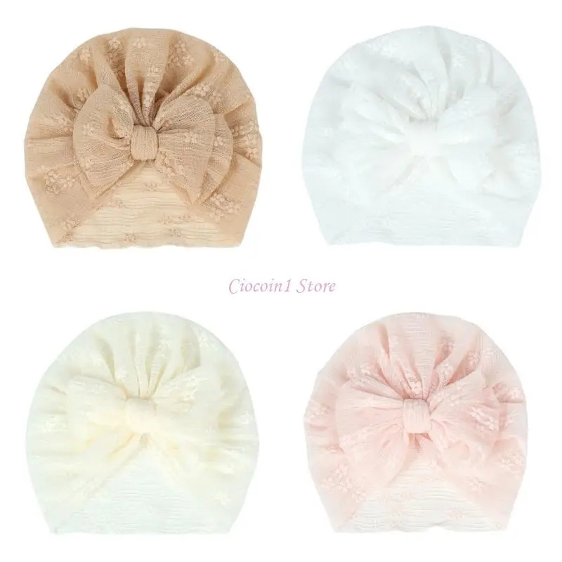 

Y1UB Baby Girl Hat Turban Hats for Infant Toddlers Girls Baby Turban Hats with Bow
