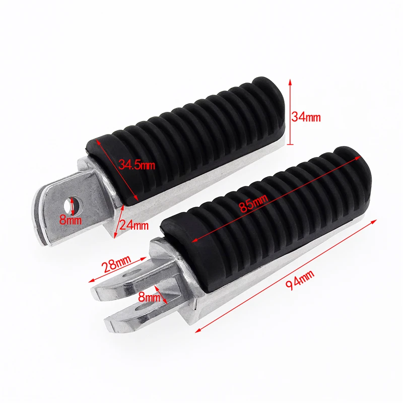 Motorcycle Front Footrests Foot Pegs Anti-Slip Foot Rest Moto Accessories for Yamaha FJR1300 FZ1 FZ6 FZ6R FZ400 XJR 1200 1300