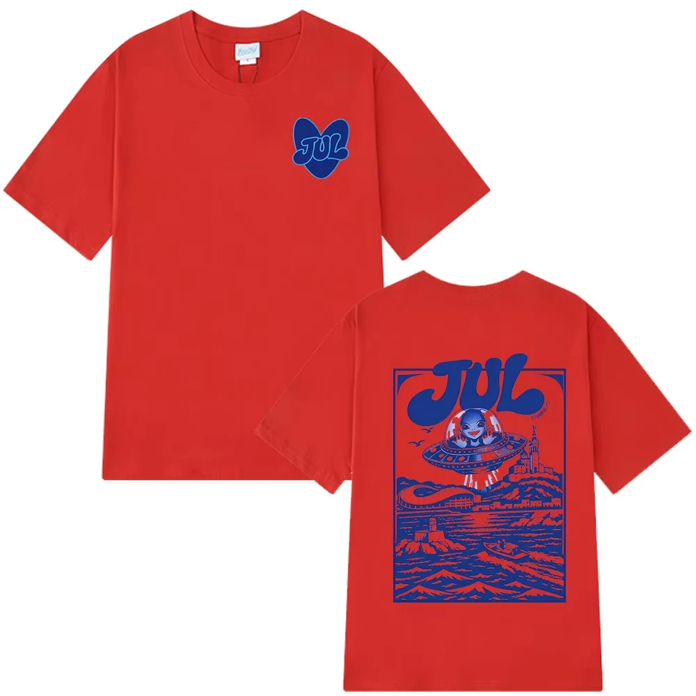 New 2026 l pattern T-shirt for men and women, fashionable hip-hop T-shirt, casual short sleeved T-shirt, street wear
