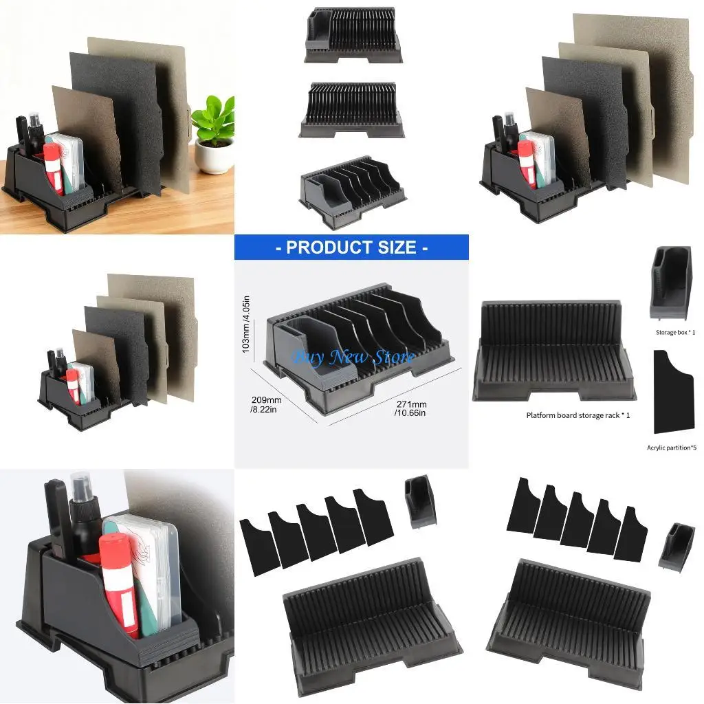 

20CE Dust Resistant PEI Sheet Storage System With Tool Container And 5 Acrylic Vertical Partition Panel