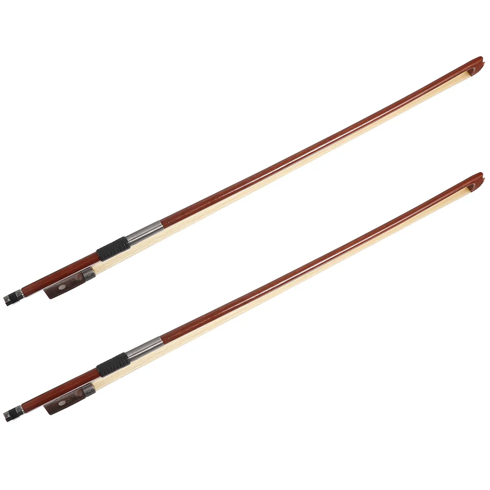 

2 Pcs Violin Bow 1 8 Size Wooden Kids Practice Bows Handmade Balanced Horsetail Hair Instrument Accessories Replacement Parts